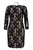 Adrianna Papell - 41895510 Crochet Lace Sheath Cocktail Dress In Black and Nude
