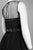 Adrianna Papell - 41897120 Embellished Illusion Scoop A-line Dress in Black