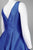 Adrianna Papell - Sleeveless V-Back Tea Length Dress 41899070 in Blue