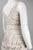 Adrianna Papell - 41899240 Geometric Beaded V-Neck Sheath Dress in White