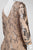 Adrianna Papell - Embellished Bateau Neck Mesh Dress 41901080 in Neutral
