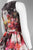Adrianna Papell - 41912000 Printed Bateau Cocktail Dress\ in Pink and Multi-Color