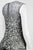 Adrianna Papell - Sequined Sheer Cocktail Dress 041912250 in Silver