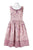 Adrianna Papell - 41919570 Metallic Jacquard  Floral Cocktail Dress in Purple and Multi-Color