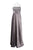 Adrianna Papell - 81863790 Lace Trim Satin Dress with Bolero in Gray