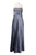 Adrianna Papell - 81863790 Lace Trim Satin Dress with Bolero in Gray and Silver