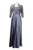 Adrianna Papell - 81863790 Lace Trim Satin Dress with Bolero in Gray and Silver