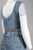 Adrianna Papell - 81895580 Jeweled Waist Tiered Chiffon Formal Dress in Blue