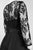 Adrianna Papell - 81916970 Quarter Sleeve Ribbon Ornate High Low Gown in Black