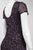 Adrianna Papell - Sequined Bateau Neck Sheath Dress 91874600 in Purple and Gray
