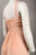 Adrianna Papell - 91889190 Sleeveless Crisscrossed Bodice Empire Gown in Pink and Orange