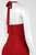 Adrianna Papell - AP1D100018 Halter Pleated Sheath Dress in Red