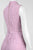 Adrianna Papell - High Neck Floral Lace Short Dress AP1D100066 in Pink
