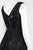Adrianna Papell - Lace V-Neck Dress AP1D100192 in Black and Pink