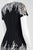 Adrianna Papell - AP1D100220 Printed Bateau A-line Dress in Black and White