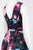 Adrianna Papell - AP1D100246 Floral Print A-Line Dress in Black and Multi-Color