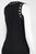 Adrianna Papell - AP1D100507 Grommets Embellished Black Sheath Dress in Black