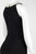 Adrianna Papell - Pearl Bejeweled Halter Neck Short Dress AP1D100522 in Black