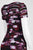 Adrianna Papell - AP1D100586 Shutter Pleat Floral Sheath Dress in Purple and Print