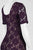 Adrianna Papell - Lace Bateau Sheath Dress AP1D100772  in Purple and Neutral