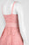 Adrianna Papell - AP1D100817 Full Lace V-neck A-line Dress In Pink