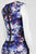 Adrianna Papell - AP1D100865 Printed Jewel Neck Sheath Dress in Purple and Multi-Color