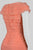 Adrianna Papell - AP1D100977 Pleated V-neck Chiffon Sheath Dress in Orange