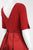 Adrianna Papell - AP1D101549 Bateau Jersey/Taffeta A-line Dress In Red