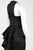 Adrianna Papell - AP1E200147 V-neck Taffeta Trumpet Dress in Black