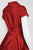 Adrianna Papell - AP1E200149 Collared Tie-Waist Taffeta Dress in Red