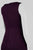 Adrianna Papell - AP1E200412 V-neck A-line Dress with Train in Purple
