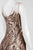 Adrianna Papell - AP1E200620 Sleeveless Sheer Sequined Long Dress in Gold
