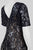 Adrianna Papell - AP1E201137 Sequined Lace Sheath Dress in Blue and Neutral