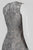 Adrianna Papell - AP1E201287 Beaded V-neck A-line Dress in Gray