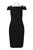 Adrianna Papell - AP1E201555 Embellished Off-shoulder Sheath Dress In Black