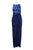 Adrianna Papell - AP1E201669 Floral Lace Bateau Jersey Sheath Dress In Blue