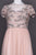 Adrianna Papell - AP1E202874 Embellished Illusion Tulle A-line Dress In Pink