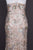 Adrianna Papell - AP1E202991 Floral Sequined Halter Sheath Dress In Nude