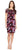 Adrianna Papell - AP1D100586 Shutter Pleat Floral Sheath Dress in Purple and Print