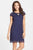 Taylor Floral Lace Cutout Dress 5448M in Navy