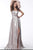 Jovani - JVN68195 Sleeveless Scoop Metallic A-line Dress In Pink