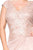 Tadashi Shoji - Sequin-Embroidered Draped Tulle Gown In Pink
