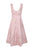 Aidan Mattox - MD1E201386 Bateau Neck Floral Tea-Length Dress in Pink