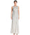 Aidan Mattox - Open Back Sequined Mesh Dress
 54467330 in Silver