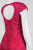 Aidan Mattox - 151A12340 Cap Sleeve Cutout Back Lace Dress in Pink