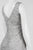 Aidan Mattox - Bateau Neckline Embroidered Short Dress 54465560 in Silver