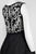 Aidan Mattox - Embroided A line Long Dress 54470750 in Black