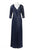 Aidan Mattox 54473360 V-Neckline Beaded Chiffon Evening Dress - 1 pc Twilight In Size 6 Available In Blue
