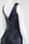 Aidan Mattox - V Neck Long Dress 54474240 in Black