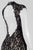 Aidan Mattox - 151A98160 Keyhole Cutout Floral Lace Gown in Black and Neutral
